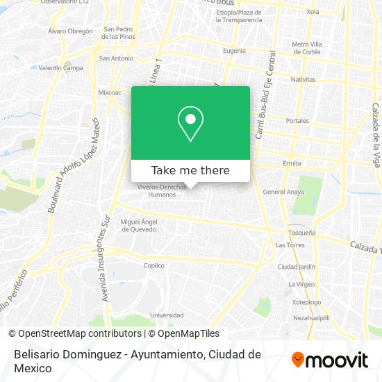 Belisario Dominguez - Ayuntamiento map