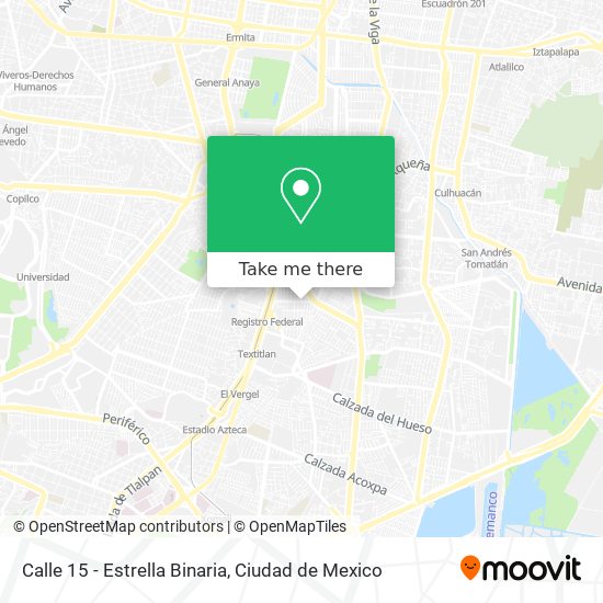 Mapa de Calle 15 - Estrella Binaria