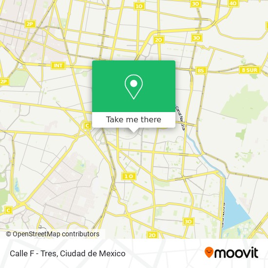 Mapa de Calle F - Tres