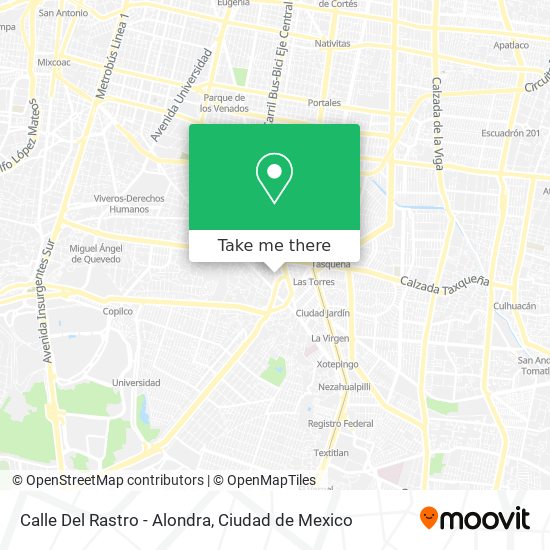 Calle Del Rastro - Alondra map