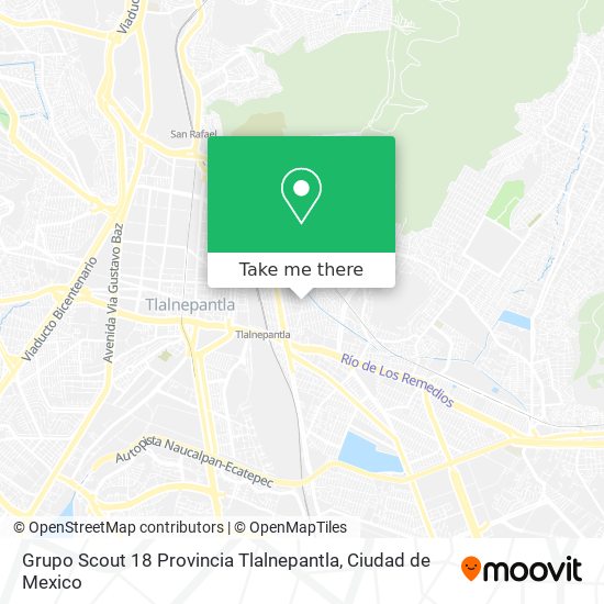 Grupo Scout 18 Provincia Tlalnepantla map