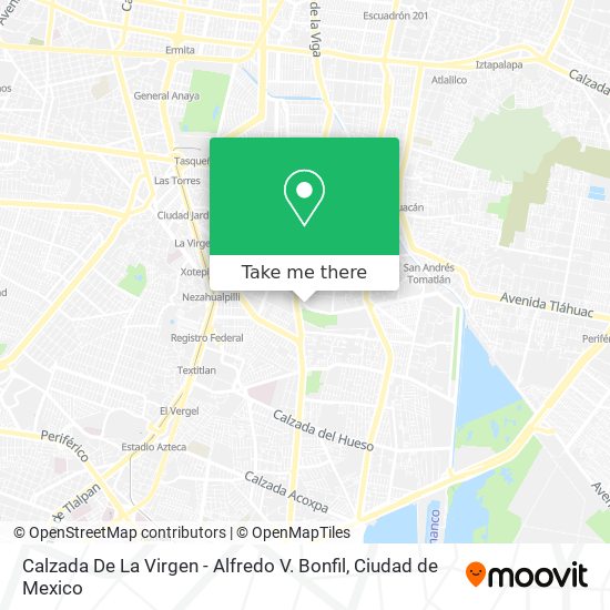 Mapa de Calzada De La Virgen - Alfredo V. Bonfil