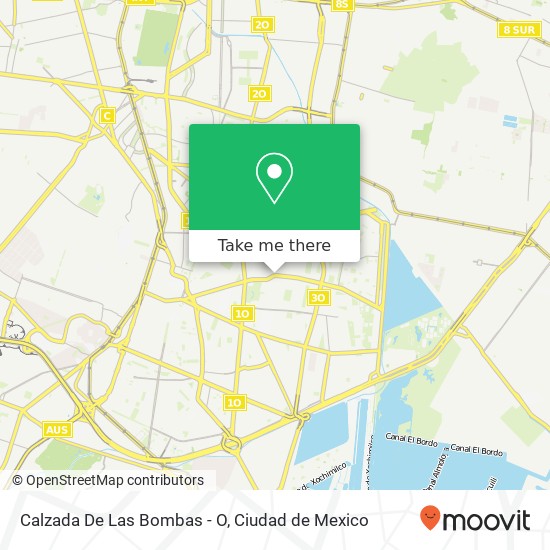 Calzada De Las Bombas - O map