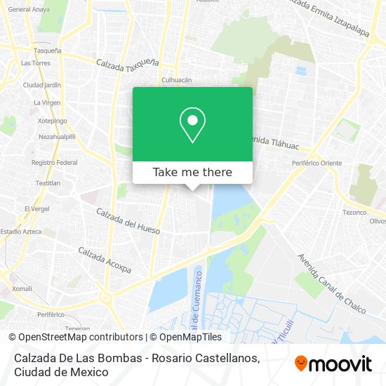 Calzada De Las Bombas - Rosario Castellanos map