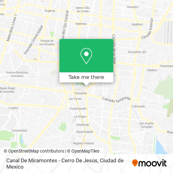 Mapa de Canal De Miramontes - Cerro De Jesús