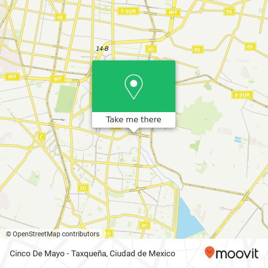 Cinco De Mayo - Taxqueña map
