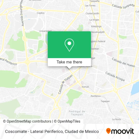 Coscomate - Lateral Periferico map