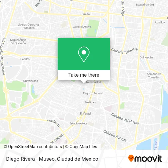 Diego Rivera - Museo map