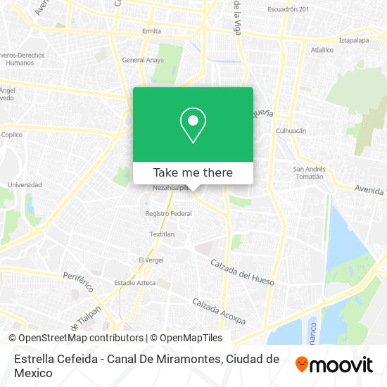 Estrella Cefeida - Canal De Miramontes map