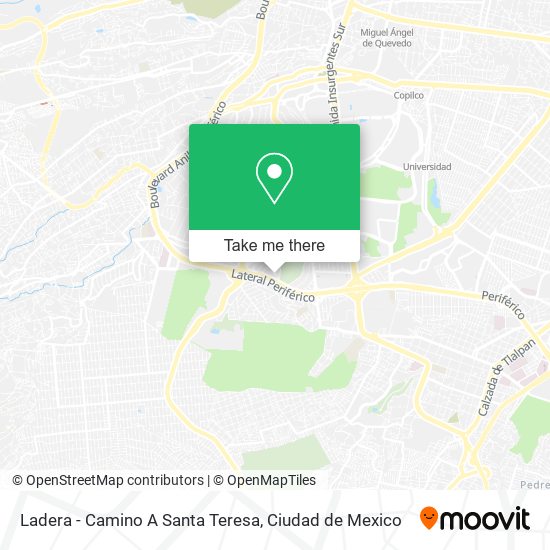 Ladera - Camino A Santa Teresa map