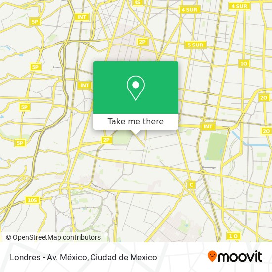 Londres - Av. México map