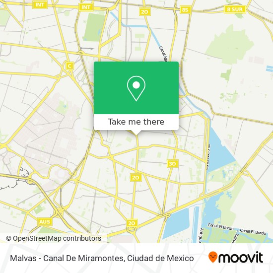 Malvas - Canal De Miramontes map