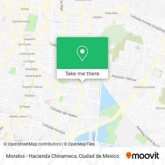 Morelos - Hacienda Chinameca map