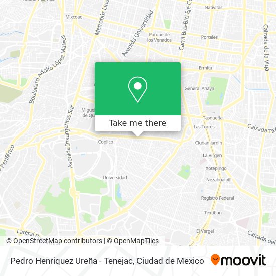 Pedro Henriquez Ureña - Tenejac map