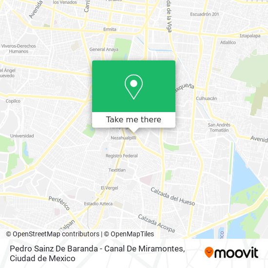 Pedro Sainz De Baranda - Canal De Miramontes map
