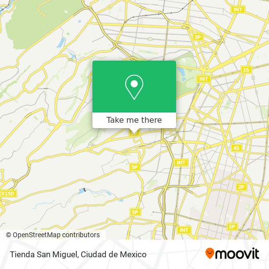 Mapa de Tienda San Miguel