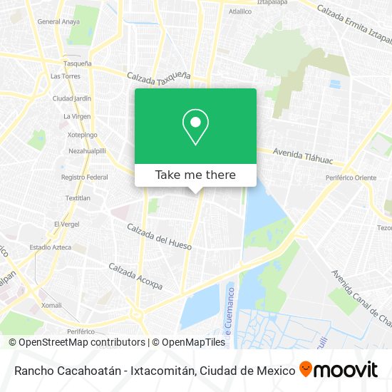 Rancho Cacahoatán - Ixtacomitán map