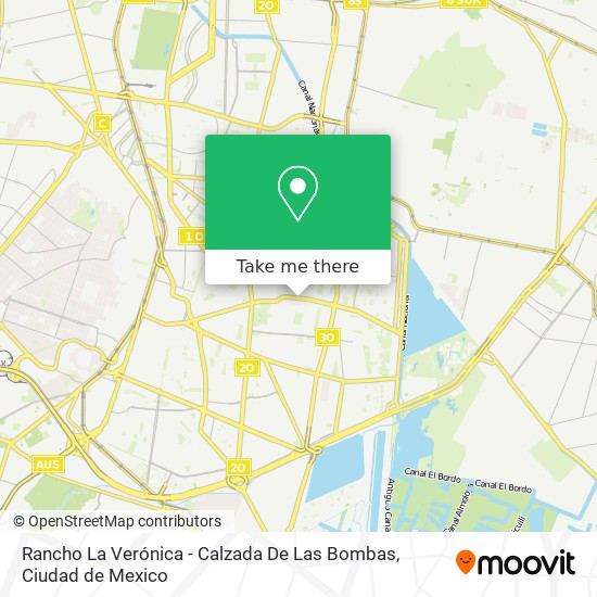 Mapa de Rancho La Verónica - Calzada De Las Bombas