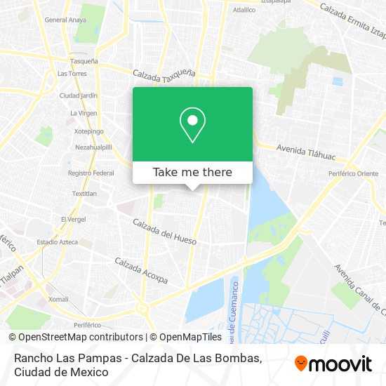 Mapa de Rancho Las Pampas - Calzada De Las Bombas