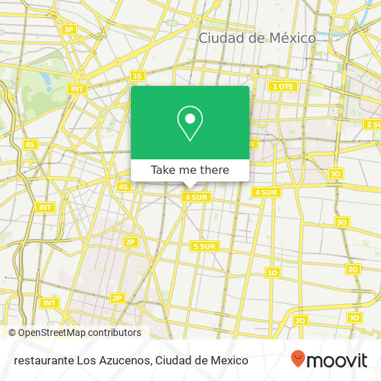 restaurante Los Azucenos map