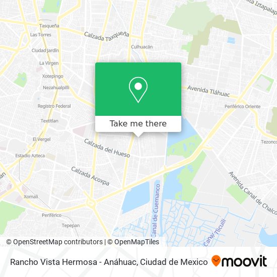 Mapa de Rancho Vista Hermosa - Anáhuac