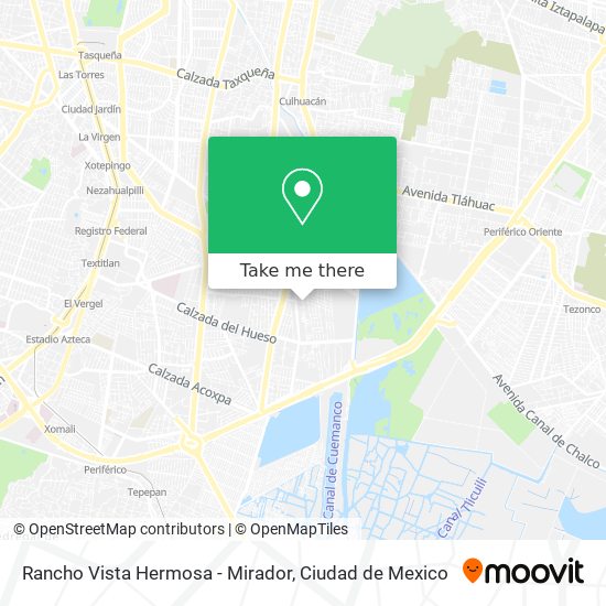 Mapa de Rancho Vista Hermosa - Mirador