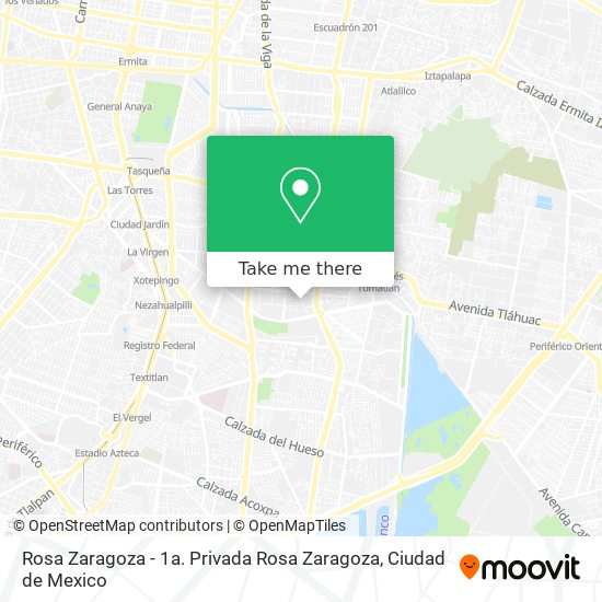 Mapa de Rosa Zaragoza - 1a. Privada Rosa Zaragoza