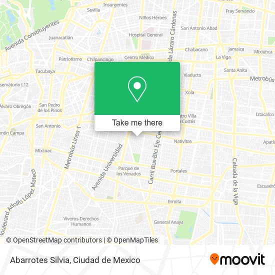 Abarrotes Silvia map