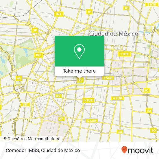 Comedor IMSS map