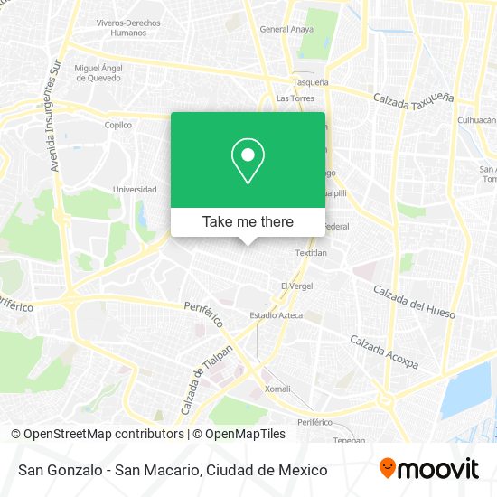 San Gonzalo - San Macario map