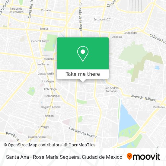 Santa Ana - Rosa María Sequeira map