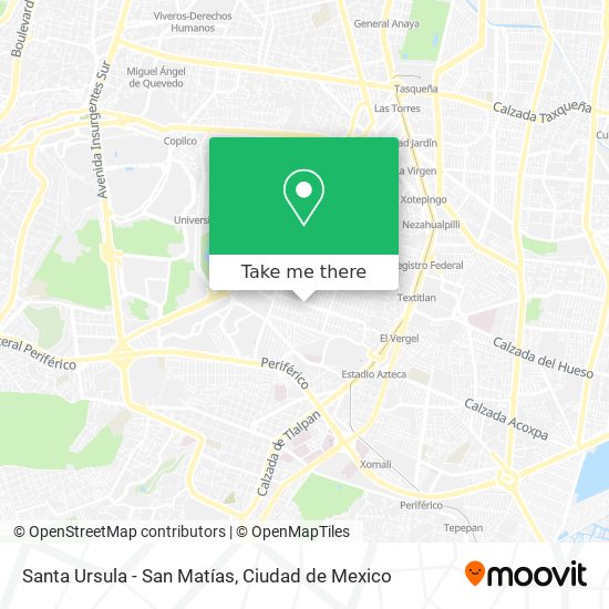 Santa Ursula - San Matías map