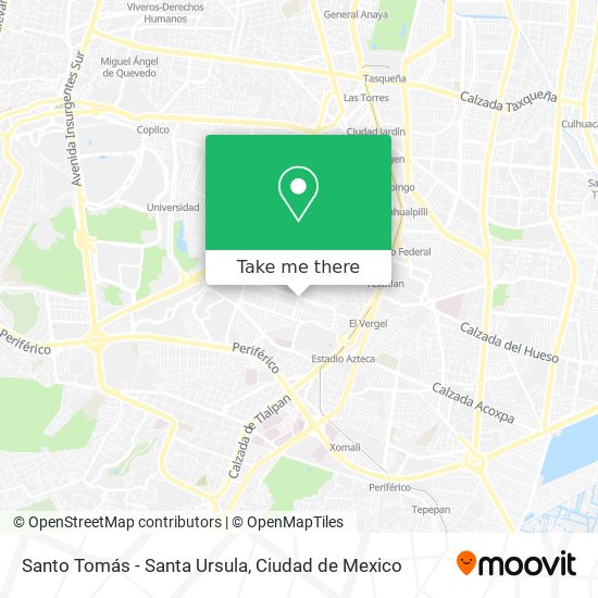 Santo Tomás - Santa Ursula map