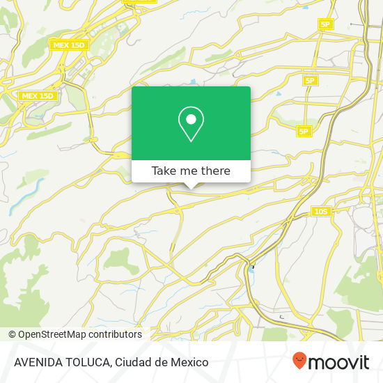 AVENIDA TOLUCA map