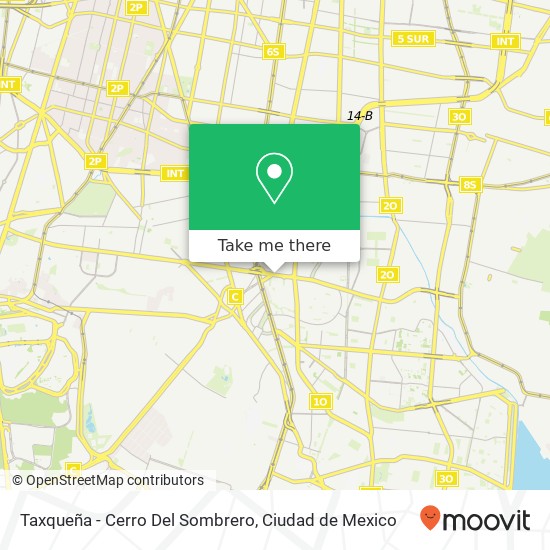 Taxqueña - Cerro Del Sombrero map