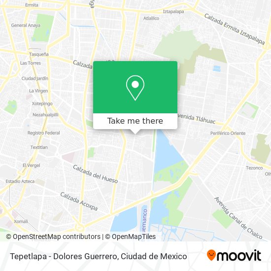 Mapa de Tepetlapa - Dolores Guerrero