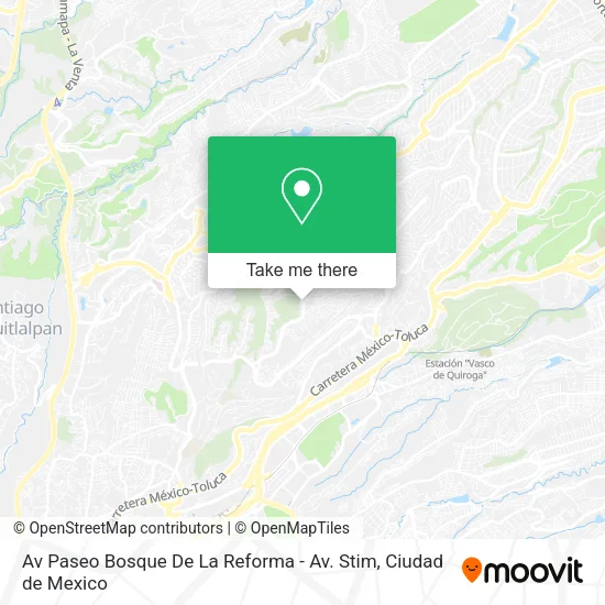 Av Paseo Bosque De La Reforma - Av. Stim map