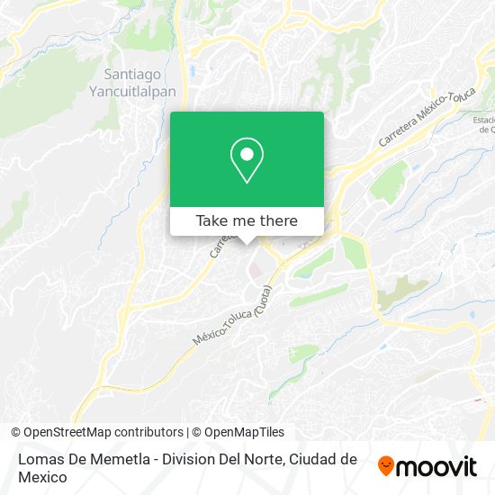 Lomas De Memetla - Division Del Norte map