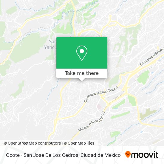 Ocote - San Jose De Los Cedros map