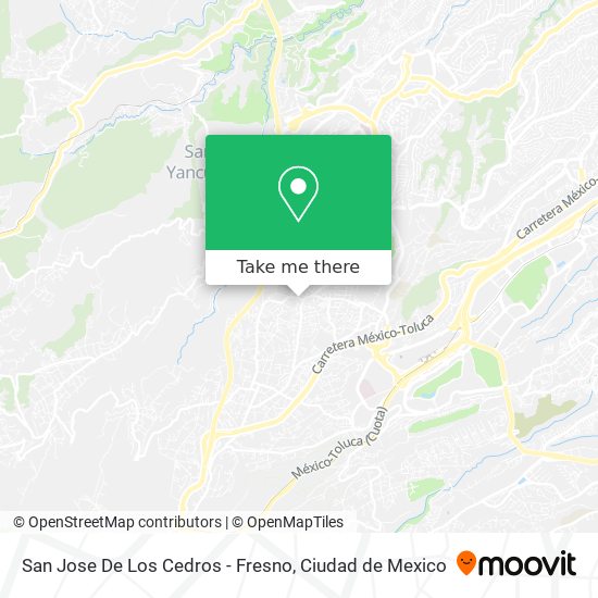 San Jose De Los Cedros - Fresno map