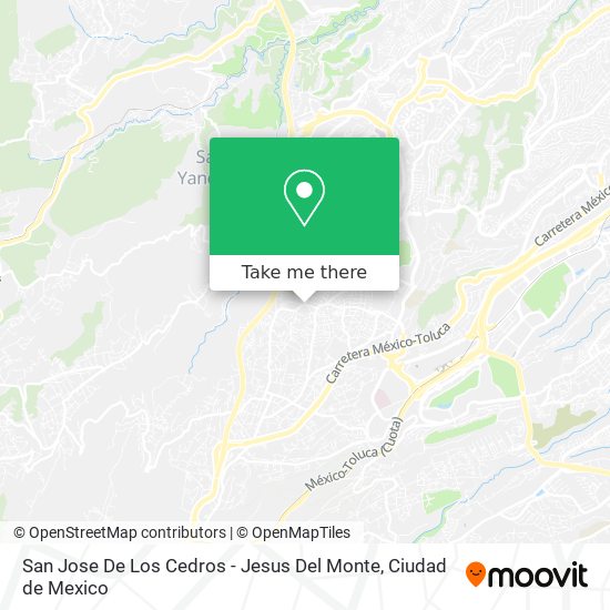 Mapa de San Jose De Los Cedros - Jesus Del Monte