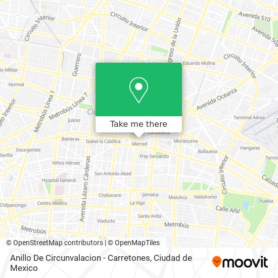 Anillo De Circunvalacion - Carretones map