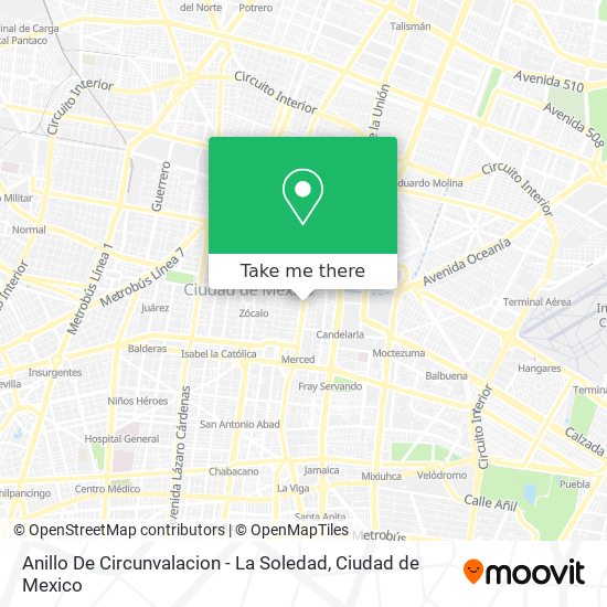 Anillo De Circunvalacion - La Soledad map