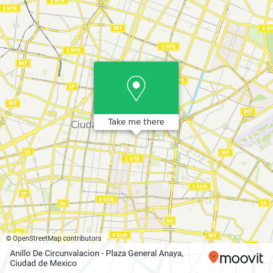 Anillo De Circunvalacion - Plaza General Anaya map
