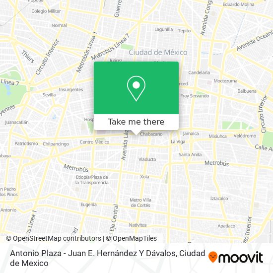 Antonio Plaza - Juan E. Hernández Y Dávalos map