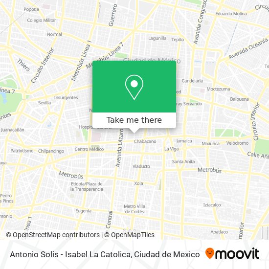 Antonio Solis - Isabel La Catolica map