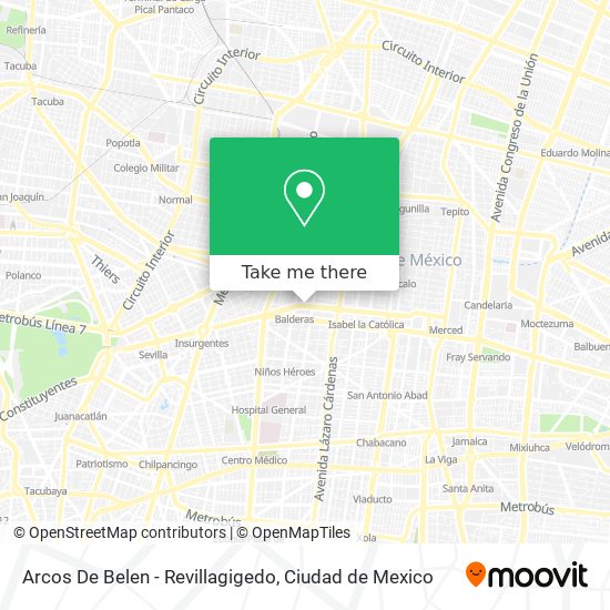 Arcos De Belen - Revillagigedo map