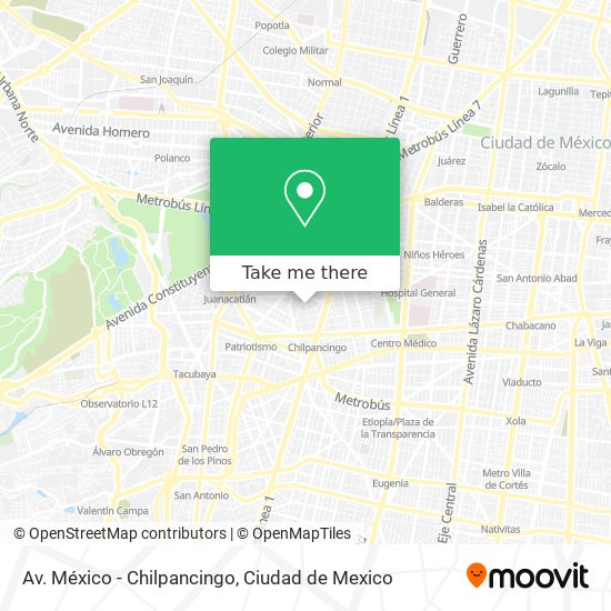 Av. México - Chilpancingo map