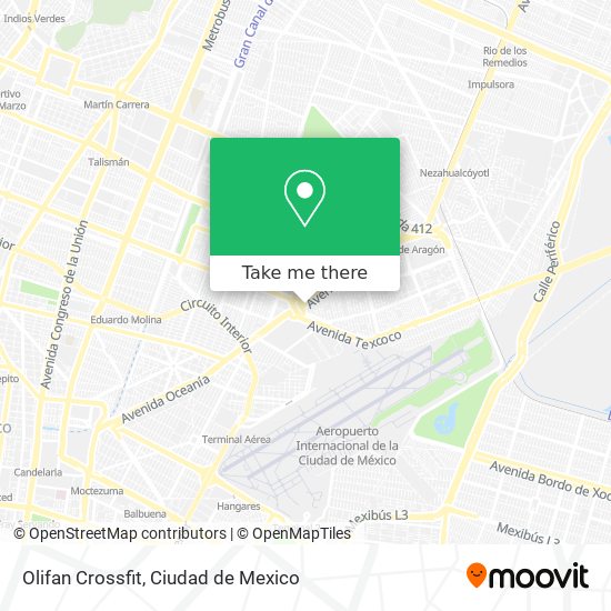 Mapa de Olifan Crossfit