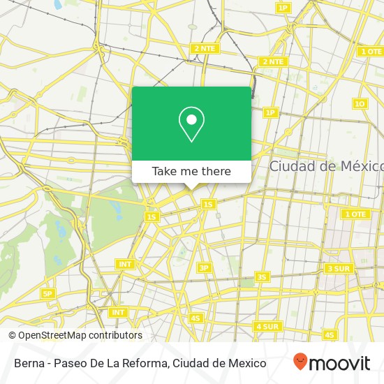 Mapa de Berna - Paseo De La Reforma